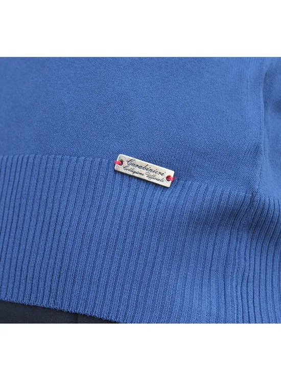 Cardigan Tricot Scollo V 65vi35ny Blu