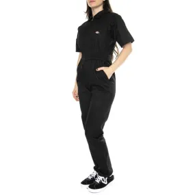 Dickies Vale Coverall W Black - Tuta Donna Nera    
