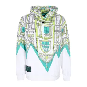 Felpa Leggera Cappuccio Uomo Bench Duomo Over Hoodie White