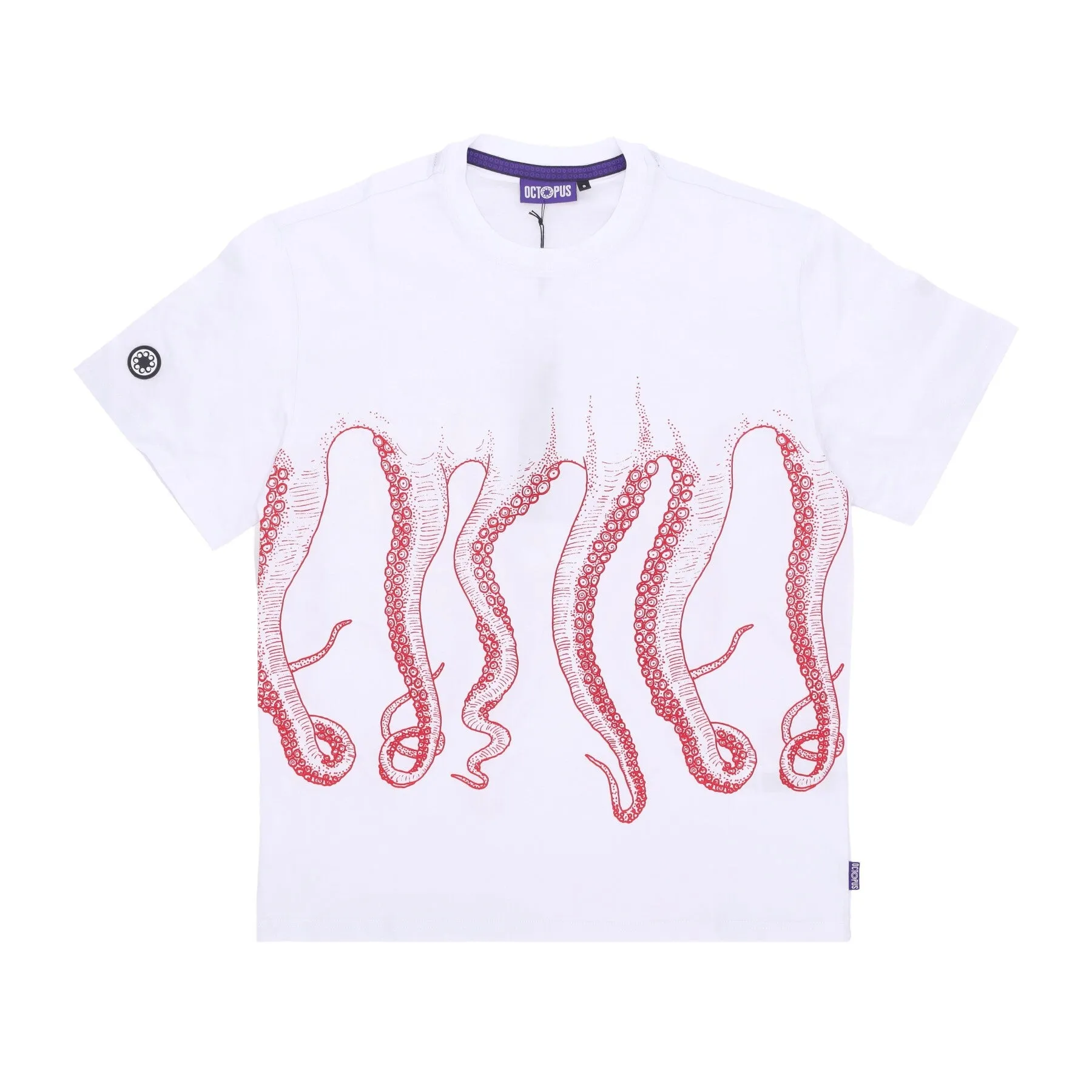Maglietta Uomo Outline Tee White/red